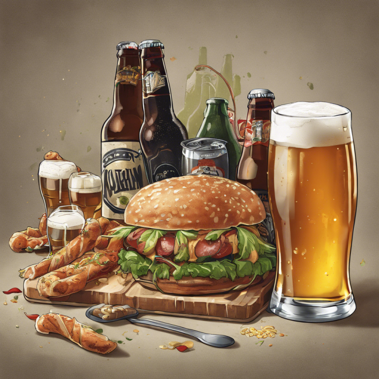 beer and food